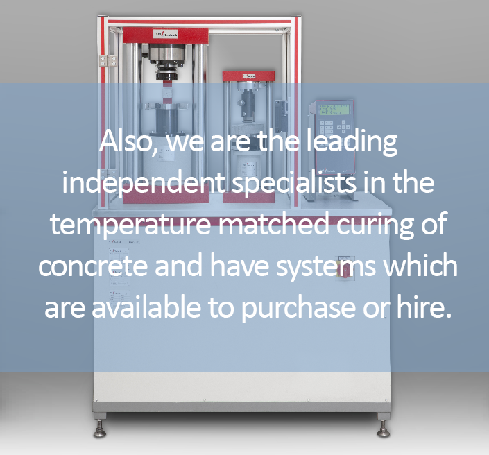 Also, we are the leading independent specialists in the temperature matched curing of concrete and have systems which are available to purchase or hire.